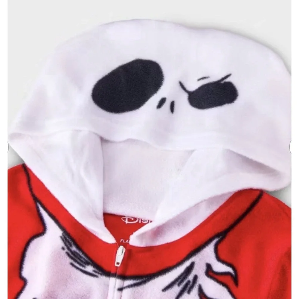 Disney The Nightmare Before Christmas Jack Skellington Pajamas Union Suit XS 4-5